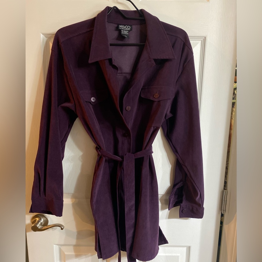 NY&CO Belted Shacket, EUC